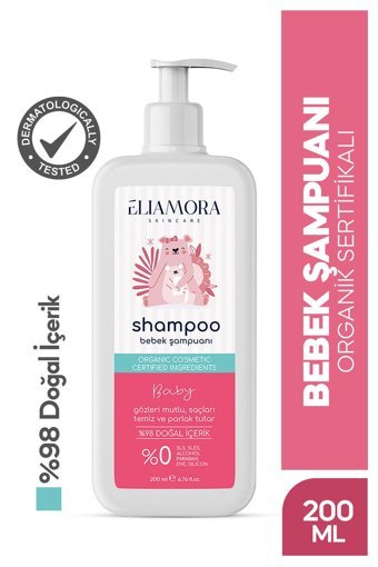 Eliamora Göz Yakmayan Yenidoğan Hassas Ciltler Bebek Şampuanı 200 ml