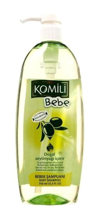 Komili Göz Yakmayan Yenidoğan Hassas Ciltler Zeytinyağlı Bebek Şampuanı 6x750 ml