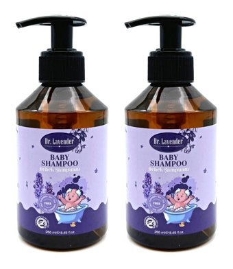 Dr. Lavender Göz Yakmayan Yenidoğan Hassas Ciltler Lavanta Yağı Bebek Şampuanı 2x250 ml