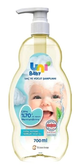 Uni Baby Göz Yakmayan Yenidoğan Normal Ciltler Bebek Şampuanı 700 ml