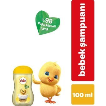 Dalin Günlük Kullanım Göz Yakmayan Yenidoğan Hassas Ciltler Bebek Şampuanı 100 ml