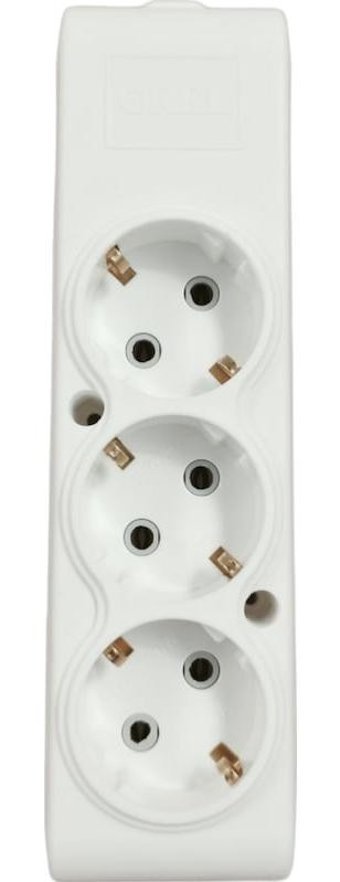 Orel OR1230 Topraklı Akım Korumalı 3'lü USB Grup Priz Beyaz