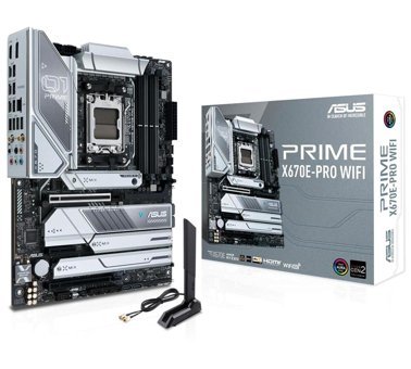 Asus Prime X670E AM5 Soket DDR5 Bellek 6400 Mhz PCIe 4.0 HDMI Wifi Overclock ATX AMD Uyumlu Anakart
