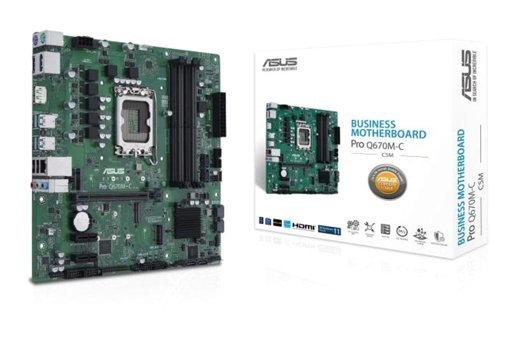 Asus Pro Q670M-C LGA 1700 Soket DDR5 Bellek 4800 MHz PCIe 4.0 HDMI Micro ATX Masaüstü Intel Uyumlu Anakart
