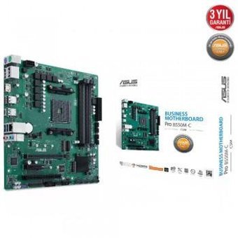 Asus Prime B550M-C AM4 Soket DDR4 Bellek 4800 MHz PCIe 4.0 HDMI Micro ATX AMD Uyumlu Anakart