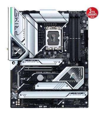 Asus Prime Z790-A LGA 1700 Soket DDR5 Bellek 7000 Mhz PCIe 4.0 HDMI Wifi Overclock ATX Gaming Intel Uyumlu Anakart
