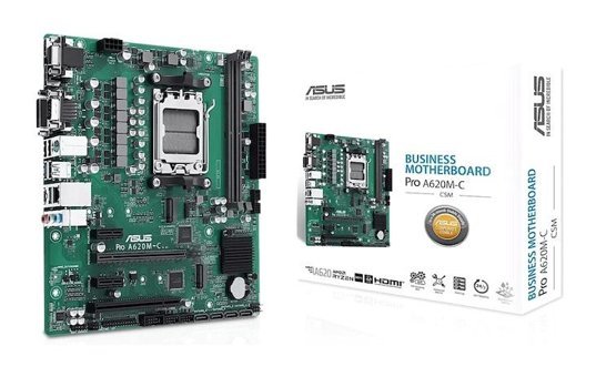 Asus Pro A620M AM5 Soket DDR5 Bellek 6400 Mhz PCIe 4.0 HDMI Micro ATX AMD Uyumlu Anakart
