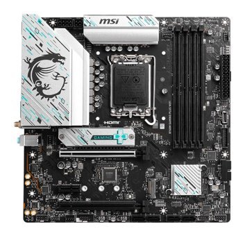 MSI Plus B760M LGA 1700 Soket DDR5 Bellek 6800 Mhz PCIe 4.0 HDMI Wifi Micro ATX Gaming Intel Uyumlu Anakart
