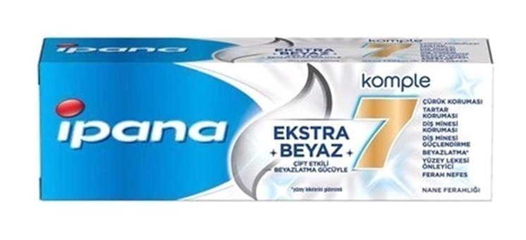 I?pana Ekstra Beyaz Naneli Florürlü Diş Macunu 24x65 ml