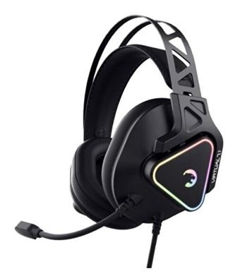 Gamepower Kizaru 7.1 USB Gürültü Önleyici Mikrofonlu Kablolu Kulak Üstü Kulaklık Siyah