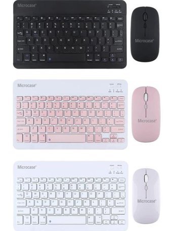 Microcase AL3476 Sessiz Ergonomik Siyah Kablosuz Klavye Mouse Seti