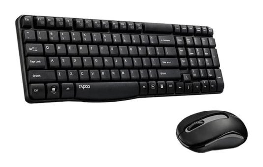 Rapoo KMS-X1800S Siyah Kablosuz Klavye Mouse Seti