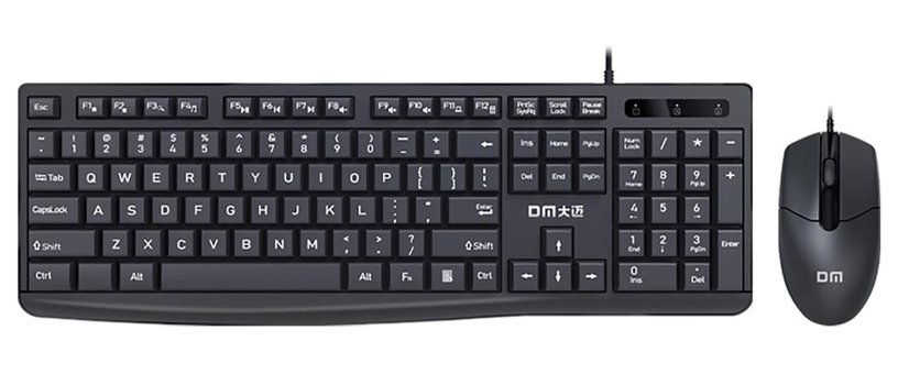 Dm K11 Sessiz Ergonomik Siyah Kablolu Klavye Mouse Seti