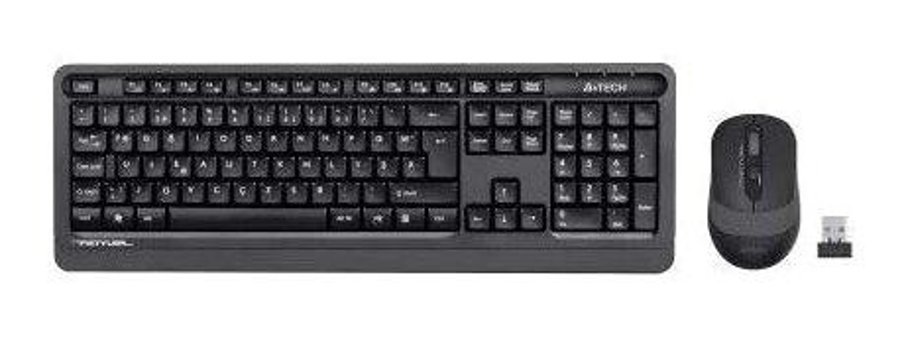 A4tech FG1010 Sessiz Ergonomik Siyah Kablosuz Klavye Mouse Seti
