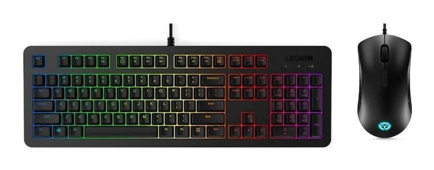 Lenovo Legion KM300 Işıklı Siyah Kablolu Klavye Mouse Seti