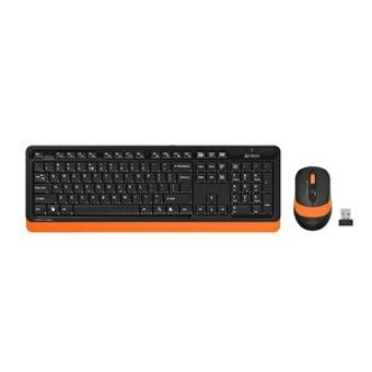 A4tech FG1010 Sessiz Ergonomik Turuncu Kablosuz Klavye Mouse Seti