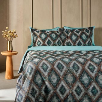 Marie Claire Colın Pamuklu 4 Mevsim 200 x 220 cm Çarşaflı Desenli Çift Kişilik Nevresim Takımı Çok Renkli