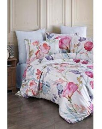 Varol Laura Home Lyocell Silvia Lyocell 4 Mevsim 200 x 220 cm Çarşaflı Desenli Çift Kişilik Nevresim Takımı Çok Renkli