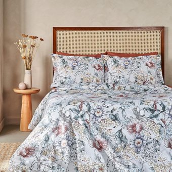 Marie Claire Daila Ranforce 4 Mevsim 200 x 220 cm Çarşaflı Çiçekli Çift Kişilik Nevresim Takımı Çok Renkli