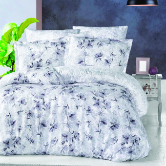 Maxstyle Lyocell Elvira İpek 4 Mevsim 200 x 220 cm Çarşaflı Desenli Çift Kişilik Nevresim Takımı Çok Renkli