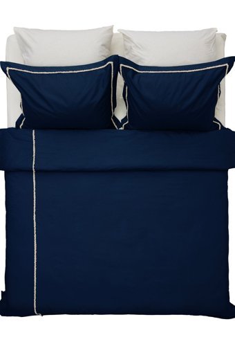 Koza Home Boho Pamuklu 4 Mevsim 200 x 220 cm Çarşaflı Düz Çift Kişilik Nevresim Takımı Lacivert
