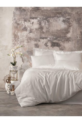 Cotton Box Smart Bambu Pamuklu 4 Mevsim 200 x 220 cm Çarşaflı Düz Çift Kişilik Nevresim Takımı Beyaz