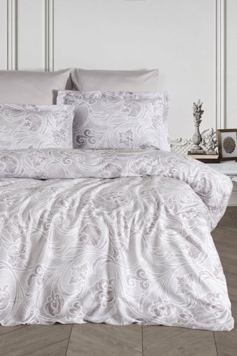 Varol Laura Home Lyocell Grida Lyocell 4 Mevsim 200 x 220 cm Çarşaflı Desenli Çift Kişilik Nevresim Takımı Çok Renkli
