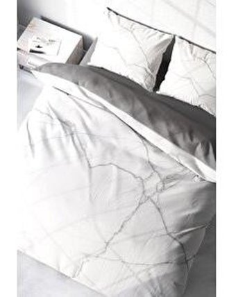 Monohome Lux Marble Pamuklu 4 Mevsim 200 x 220 cm Çarşaflı Desenli Çift Kişilik Nevresim Takımı Çok Renkli