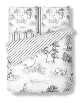 Helen George Victorian Pamuklu 4 Mevsim 200 x 220 cm Çarşaflı Desenli Çift Kişilik Nevresim Takımı Çok Renkli