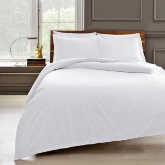 Taç Basic Ranforce 4 Mevsim 200 x 220 cm Çarşaflı Desenli Çift Kişilik Nevresim Takımı Beyaz