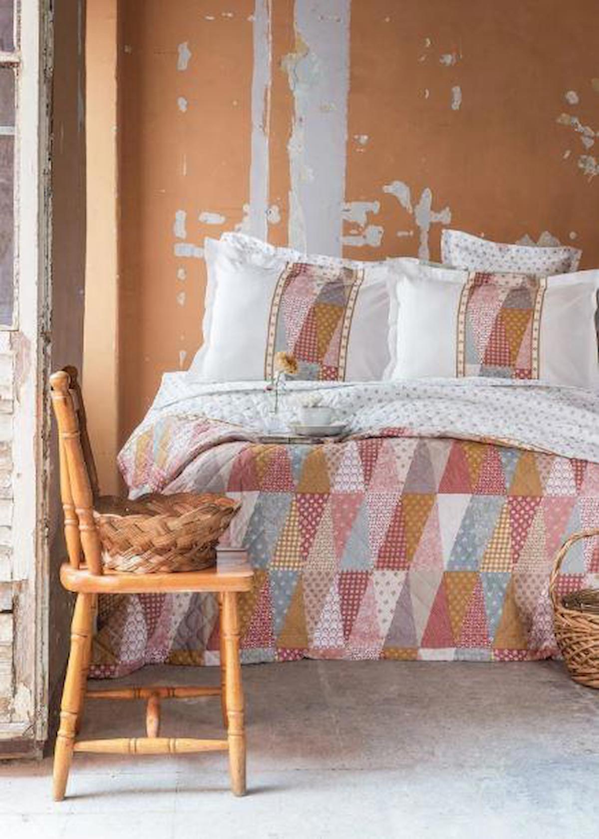 Apricitas Mariel Terra Pamuklu 4 Mevsim 200 x 220 cm Çarşaflı Desenli Çift Kişilik Nevresim Takımı Çok Renkli
