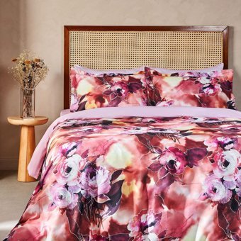 Marie Claire Josephine Pamuklu 4 Mevsim 200 x 220 cm Çarşaflı Desenli Çift Kişilik Nevresim Takımı Çok Renkli