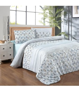 Schafer Forever Pamuklu 4 Mevsim 200 x 220 cm Çarşaflı Desenli Çift Kişilik Nevresim Takımı Çok Renkli