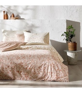 Taç Reborn Ranforce 4 Mevsim 200 x 220 cm Çarşaflı Çiçekli Çift Kişilik Nevresim Takımı Çok Renkli