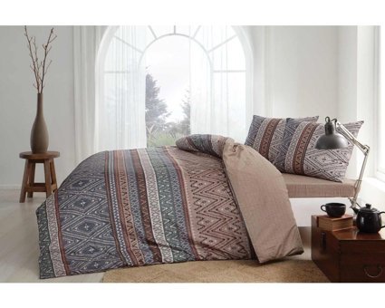 Taç Arturo Ranforce 4 Mevsim 200 x 220 cm Çarşaflı Desenli Çift Kişilik Nevresim Takımı Çok Renkli