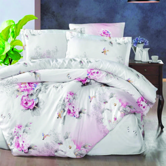 Maxstyle Lyocell Heaven İpek 4 Mevsim 200 x 220 cm Çarşaflı Desenli Çift Kişilik Nevresim Takımı Çok Renkli