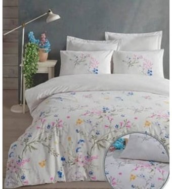 Altınbaşak Lumi Arcane Pamuklu 4 Mevsim 200 x 220 cm Çarşaflı Çiçekli Çift Kişilik Nevresim Takımı Çok Renkli