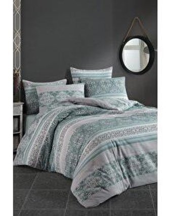 Çeyiz Diyarı Pablo Pamuklu 4 Mevsim 200 x 220 cm Çarşaflı Desenli Çift Kişilik Nevresim Takımı Çok Renkli