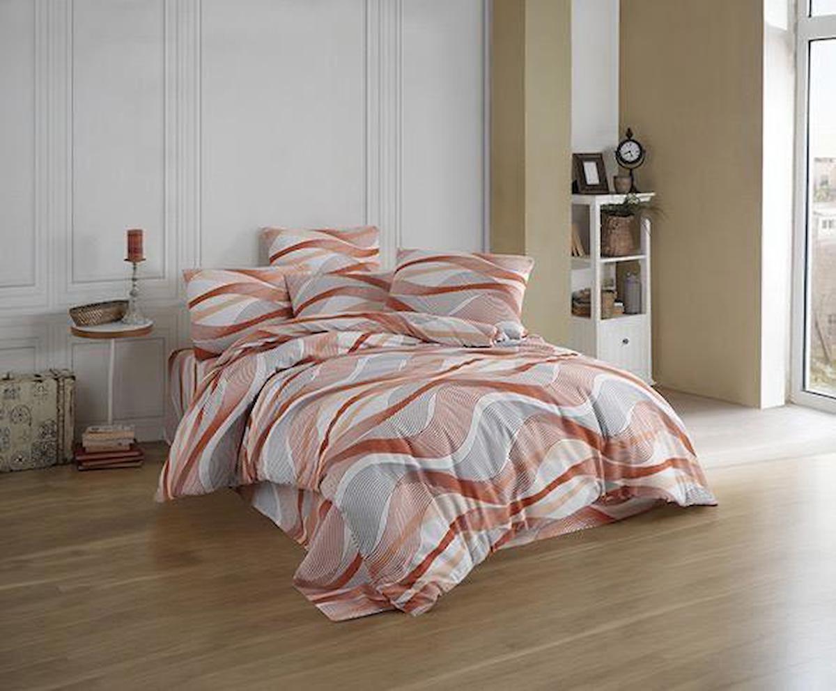Nevresim Dünyası Derya Ranforce 4 Mevsim 200 x 220 cm Çarşaflı Çiçekli Çift Kişilik Nevresim Takımı Çok Renkli