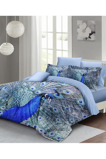 Monohome Pauw Pamuk Saten 4 Mevsim 200 x 220 cm Çarşaflı Desenli Çift Kişilik Nevresim Takımı Çok Renkli