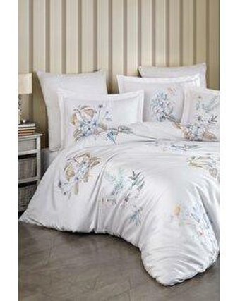 Varol Laura Home Lyocell Alessa Lyocell 4 Mevsim 200 x 220 cm Çarşaflı Desenli Çift Kişilik Nevresim Takımı Çok Renkli