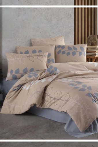 Çeyiz Diyarı İzel Pamuklu 4 Mevsim 200 x 220 cm Çarşaflı Desenli Çift Kişilik Nevresim Takımı Çok Renkli