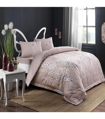 Taç Complete Ranforce 4 Mevsim 200 x 220 cm Çarşaflı Çiçekli Çift Kişilik Nevresim Takımı Çok Renkli