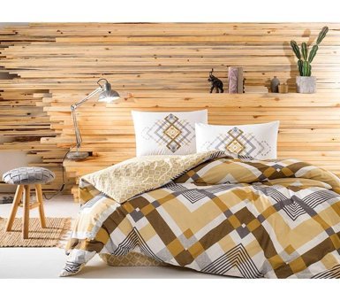 Taç Optima Pamuklu 4 Mevsim 200 x 220 cm Çarşaflı Desenli Çift Kişilik Nevresim Takımı Çok Renkli