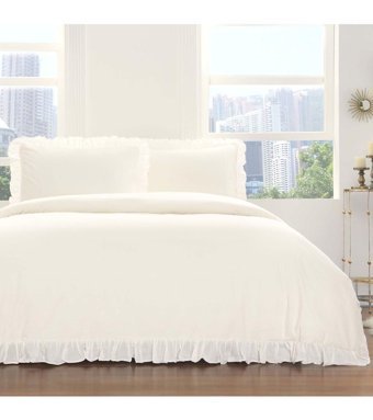 Taç Galena Pamuklu 4 Mevsim 200 x 220 cm Çarşaflı Düz Çift Kişilik Nevresim Takımı Ekru