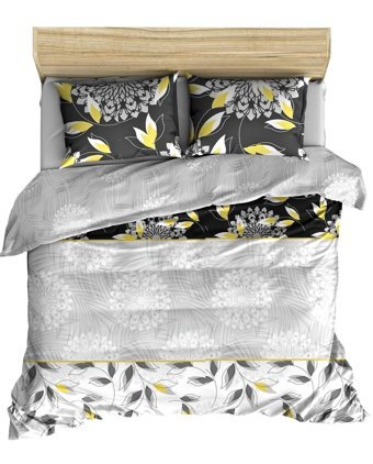 Makiteks Philip Pamuklu 4 Mevsim 200 x 220 cm Çarşaflı Desenli Çift Kişilik Nevresim Takımı Çok Renkli