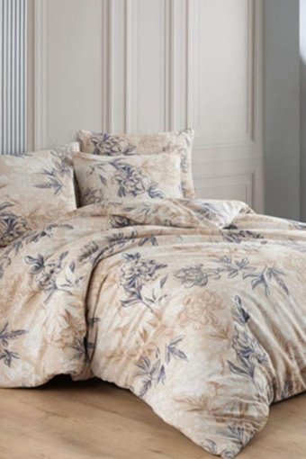 Çeyiz Diyarı Ketrin Pamuklu 4 Mevsim 200 x 220 cm Çarşaflı Desenli Çift Kişilik Nevresim Takımı Çok Renkli