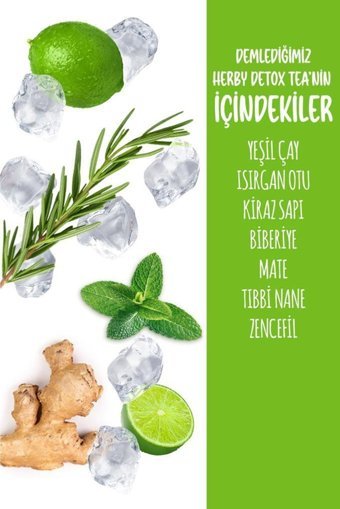 Herby Iced Detox Tea Misket Limonlu Soğuk Çay 12x250 ml