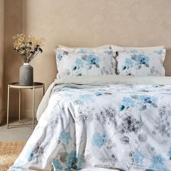 Marie Claire Delfina Pamuklu 4 Mevsim 200 x 220 cm Çarşaflı Çiçekli Çift Kişilik Nevresim Takımı Çok Renkli