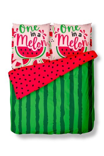 Helen George Watermelon Pamuklu 4 Mevsim 200 x 220 cm Çarşaflı Desenli Çift Kişilik Nevresim Takımı Çok Renkli